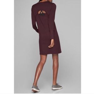 Athleta Crossover Burgundy Soft Dress Small
